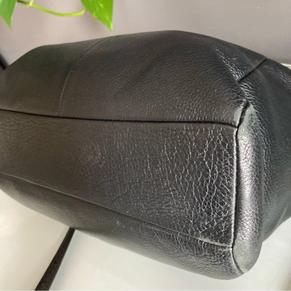 Coach Black Leather Kelsey Satchel Crossbody Bag